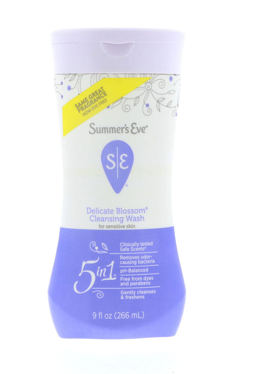 Summer's Eve Feminine Wash Sensitive Skin Delicate Blossom 9 oz (Pack of 5)