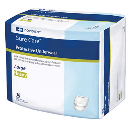 Surecare Protective Underwear, Large, Heavy Absorbency Pull On, 1615, 18 Count (Pack of 4)