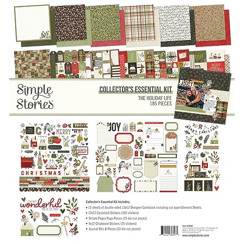 Simple Stories Collector's Essential Kit 12"X12"-The Holiday Life