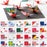 Toyo Origami for Crane, with National Flag Printed 15cm x 15cm, 24 Patterns, 2 Sheets Each (006120)