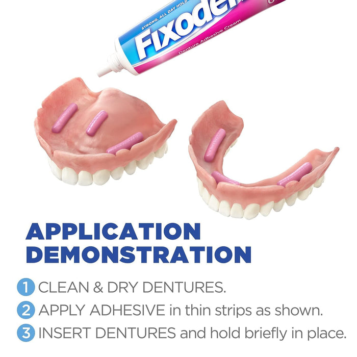 Fixodent Denture Adhesive Cream Original 0.75 oz (Pack of 12)