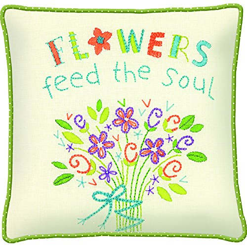 Dimensions 71-01549 Flowers Feed the Soul Floral Bouquet Embroidery Kit, 10" x 10"