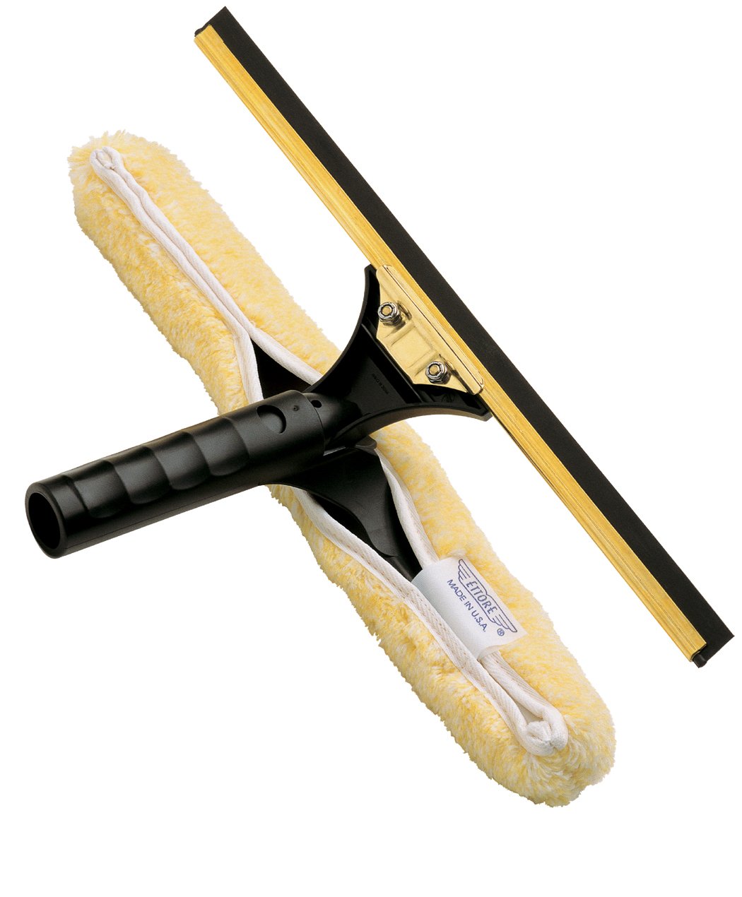 Ettore 71180 Backflip Window Squeegee, 18 Inch, Gold, Black