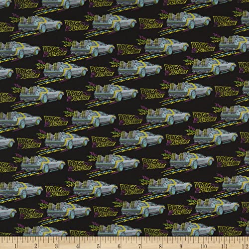 Back to The Future No Roads Grey, Fabric by The Yard