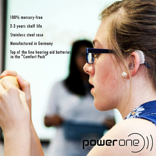 PowerOne Size 10 Hearing Aid Batteries - 50 x 6 Packs = 300 pcs.
