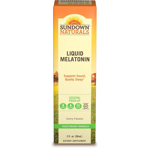 Sundown Melatonin Liquid Cherry Flavor 2 oz (Pack of 4)