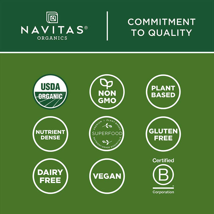 Navitas Organics Essential Superfood Protein Blend, Cacao & Greens, 8.8 oz, Bag, 10 Servings — Organic, Non-GMO, Gluten-Free, Plant-Based Protein