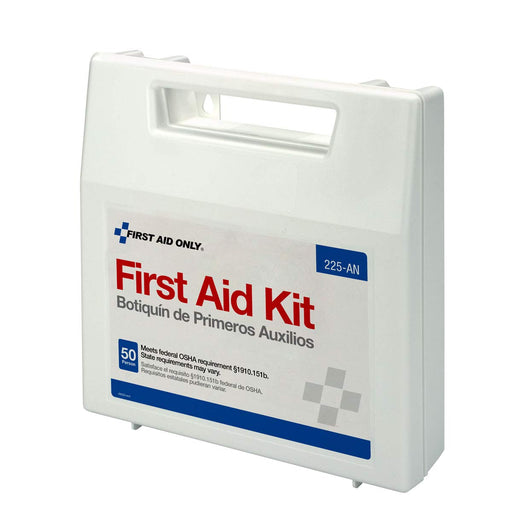 First Aid Only 225-AN 50-Person OSHA-Compliant Emergency First Aid Kit for Office, Home, and Worksites, 195 Pieces