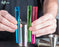 5 5/8" Neon Plastic Test Tube Shot Assorted Colors 3/4 oz Shooter - 100 Pack