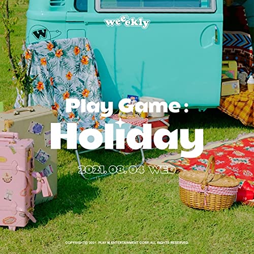Weeekly Play Game : Holiday 4th Mini Album 2 Ver Set CD+92p PhotoBook+2p PhotoCard+1p Photo Ticket+1p Sticker+1p Printed Photo+1p Travel Name Tag+Tracking Sealed