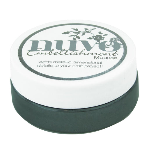 Nuvo Embellishment Mousse - Metallic Detailing for Art and Craft Projects - Perfect for Stenciling, Gliding and Artwork - Black Ash
