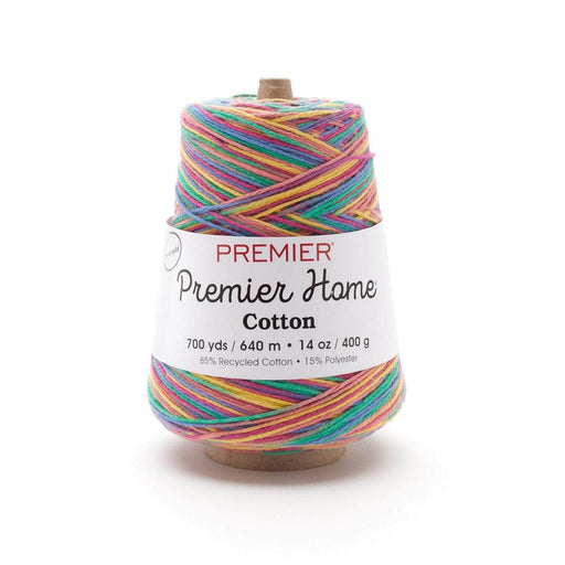 Premier Yarns Home Cotton Cone Yarn, Ideal Knitting and Crochet Supplies, Made of Recycled Cotton and Polyester, Pastel Blue, 700 Yards