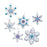 Bucilla Sparkle Snowflake Ornament Kit, 6 Count,Gold
