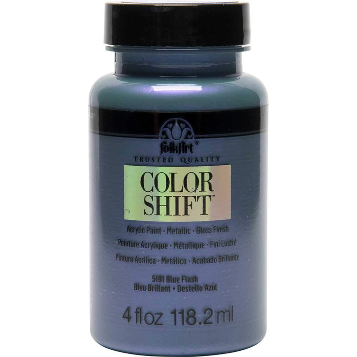FolkArt Color Shift Acrylic Paint in Assorted Colors (4 oz), Blue Flash