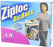 Ziploc Storage Bags, Double Zipper Seal & Expandable Bottom, Large, 5 Count (Pack of 2)