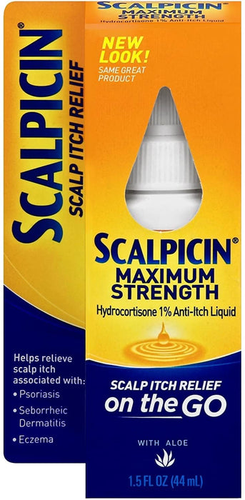 Scalpicin Max Strength Scalp Itch Treatment, 1.5 oz(Pack of 3)