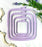 Nurge Lilac 4 Pcs Set Plastic Square Embroidery Hoop, Cross Stitch Hoops, Punch Needle Hoop , DIY Craft Sewing,ABS Plastic Embroidery Hoops