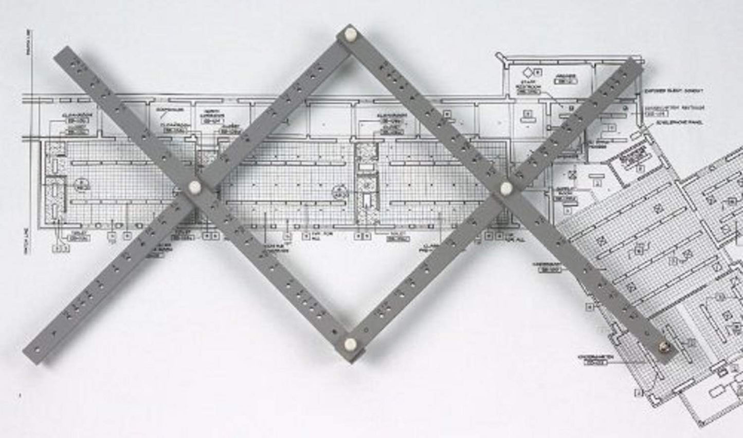 Alvin, PA306, Wood Pantograph Drawing Tool with Table Clamp and Four Spare Leads - 21 Inches, 25 Ratios