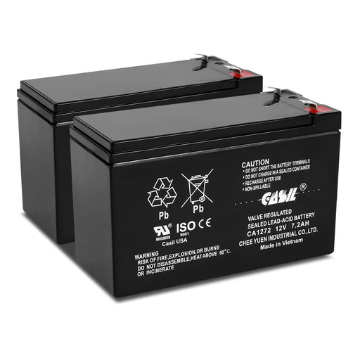Casil 12V 7.2AH UPS Battery Replacement for APC Back-UPS XS 1000 Replacement Battery - BX1000G Replacement Battery - APC Back-UPS RS 1500 Battery Replacement - 2 Pack
