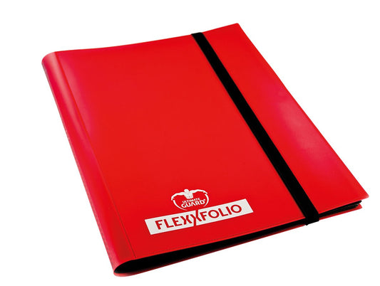 Ultimate Guard Flexxfolio | Trading Card Binder with 4 Side-Loading Pockets per Page | Up to 160 Cards | Red, Sturdy Card Collection Album designed for Double-Sleeved TCG Cards