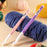 Large Sizes Crochet Hooks 4 pcs Long Crochet Needles Set QLRFFLJOY 8mm 10mm 12mm 15mm Rubber Handle Crochet Hook DIY Yarn Weaving Tools for Knitting Blankets, Shawl and Carpet