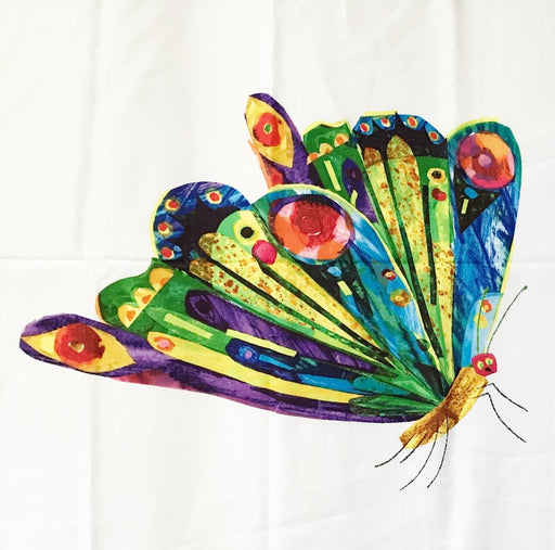 "The Very Hungry Caterpillar" Fabric Pillow Panel - Designed by Eric Carle (Great for Quilting, Sewing, Craft Projects, Wall Hangings, and More) 22" x 44"