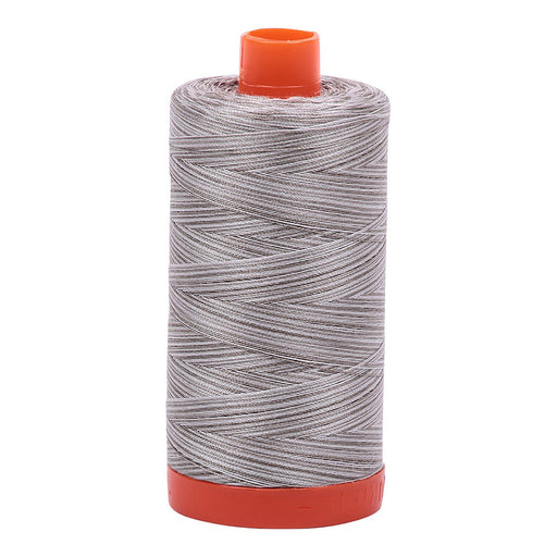 Aurifil Mako Cotton Embroidery Thread Variegated 50wt 1422yds Silver