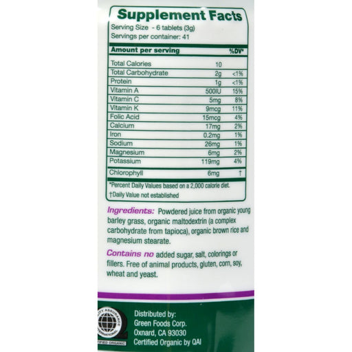 Green Foods Dr Hagiwara Green Magma Barley Grass Juice Powder - 250 Tablets - 70%+ Organic - Gluten Free - Vegan