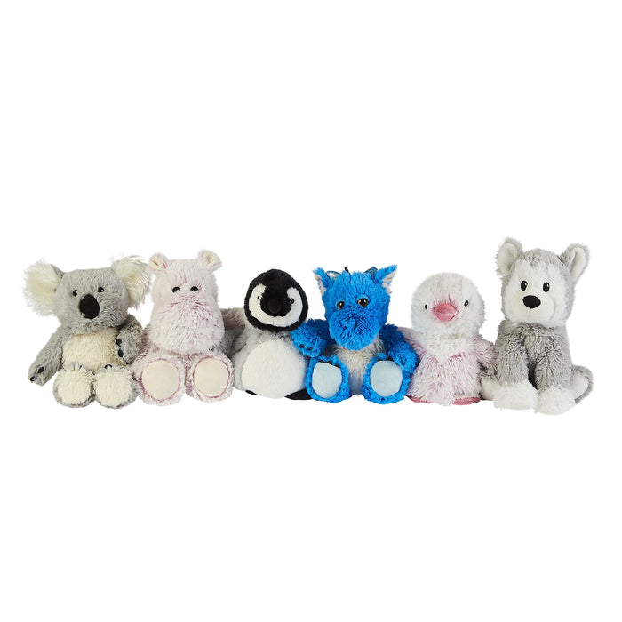 Warmies Plush Heat Up Microwavable Soft Cuddly Toys with A Lavender Scent, Dragon Blue