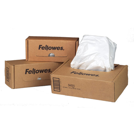 Fellowes Powershred Waste Bags for 325i and 325Ci Shredders, 50 Bags & Ties (36056)