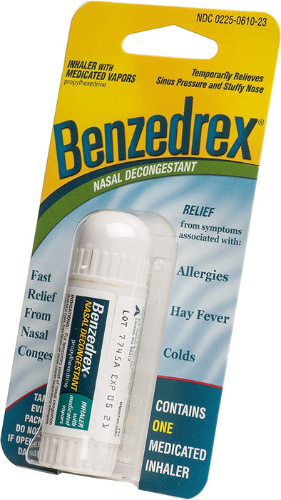 Benzedrex Vapor Inhaler -- 1 ct. (Quantity of 5)