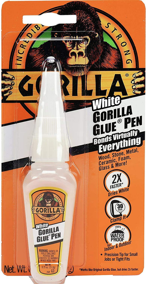 White Glue Pen, Waterproof.75 Ounce Precision Tip Bottle, White, (Pack of 1) [Gorilla] - Exclusive Edition…
