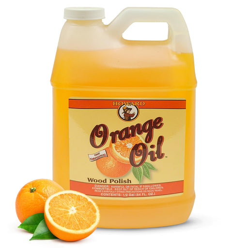 Howard Orange Oil 64 Ounce Half Gallon, Clean Kitchen Cabinets, Best Furniture Polish, Orange Wood Cleaner