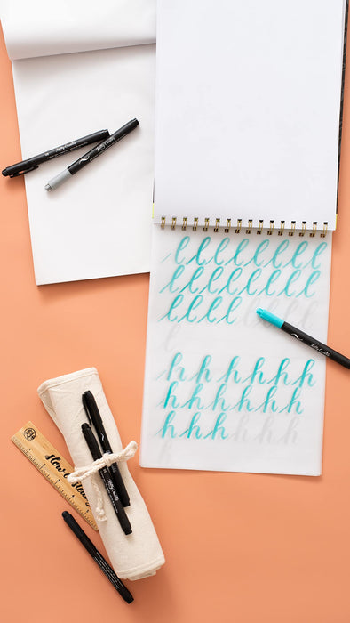 Kelly Creates Large Brush Workbook and Paper Pad, Calligraphy