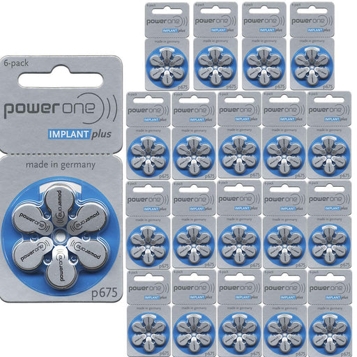 Powerone Hearing Aid Batteries Size-675P Cochlear, 2 Pack (60 Batteries)
