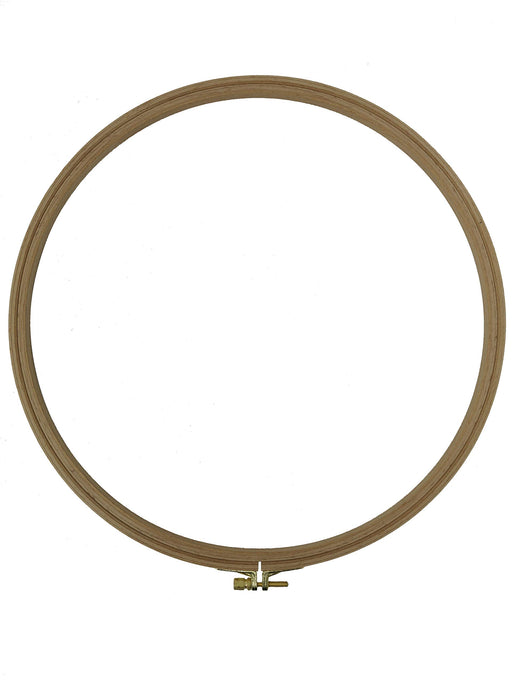 Nurge Premium Beech Wood Gold Clasp Embroidery Hoop 8mm (250mm = 9.84'' ~Approx 9")