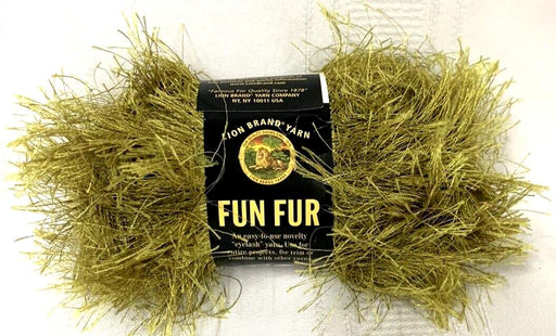 Fun Fur Yarn - Olive