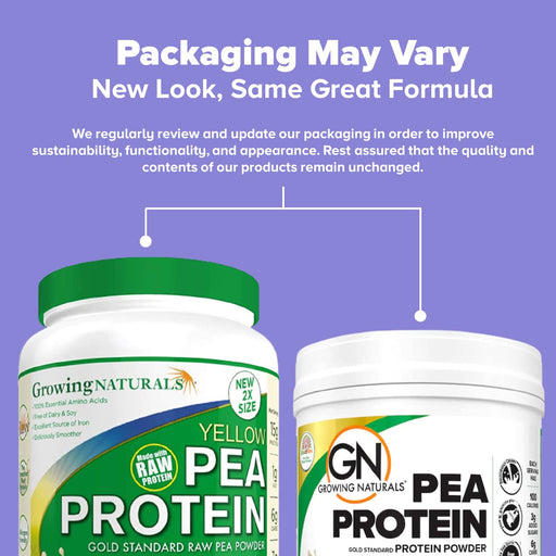 Growing Naturals | Original Raw Pea Powder 15g Plant Protein | 2.8G BCAA, Low-Carb, Low-Sugar, Non-GMO, Vegan, Gluten-Free, Keto & Food Allergy Friendly | Original Unflavored (16 Ounce (Pack of 1))