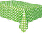 Polka Dot Plastic Tablecloth, 108" x 54", Lime Green