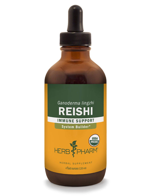 Herb Pharm Reishi Mushroom Liquid Extract Drops Immune System Builder, 4 Oz