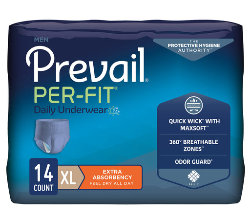 Prevail Per-Fit Protective Underwearfor Men, Extra Large, 14 Count