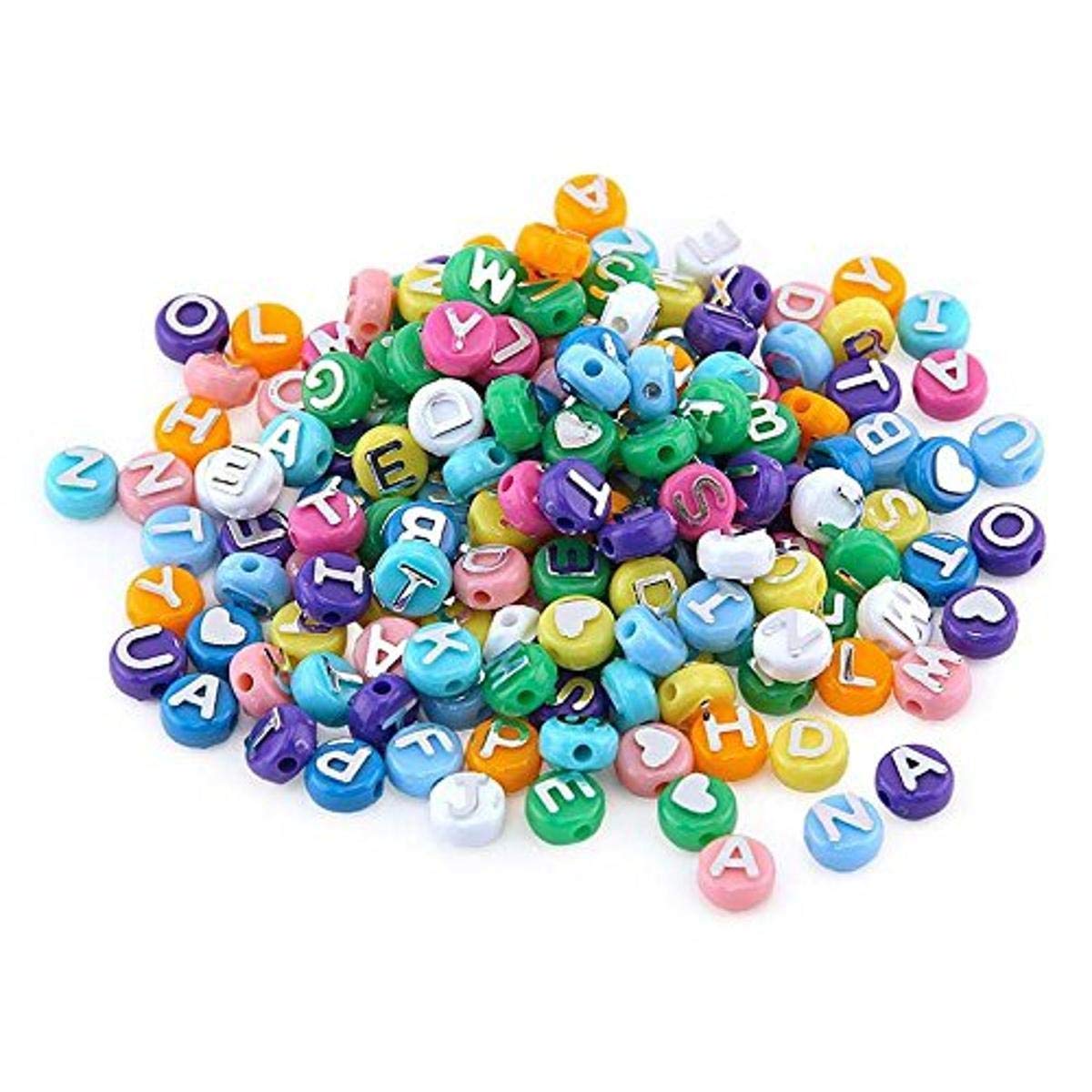 Hygloss , Assorted ABC Beads, Colors, Pack of 300