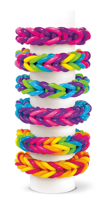 Shimmer n Sparkle Squish Magic Bubble Bands Loom Band Making kit, Friendship Bracelets Crafting Toy Rubber Bands Set
