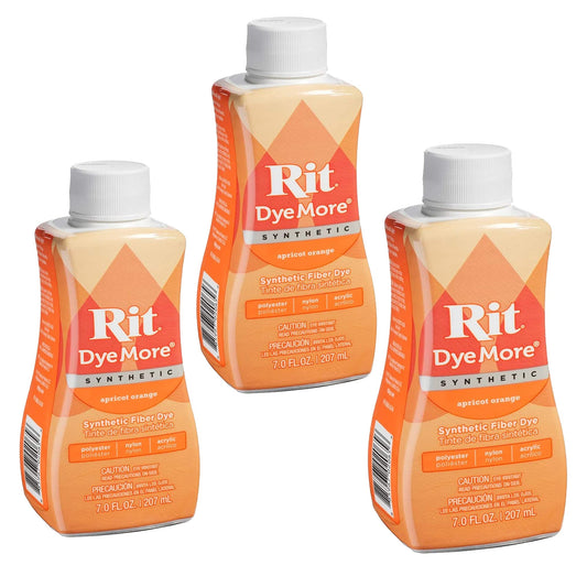 Rit Dye (3-Pack) More Synthetic 7 Ounce Apricot Orange 020-65