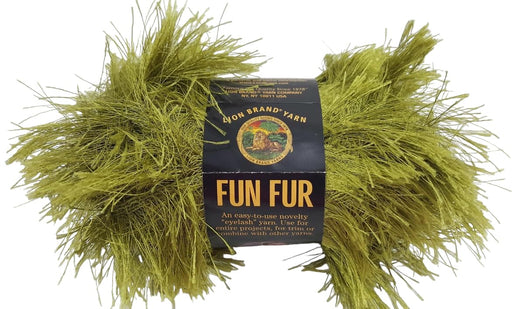 Fun Fur Yarn - Olive
