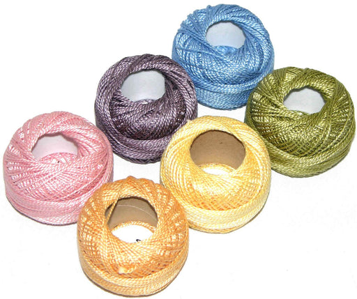 Presencia Finca Perle Cotton Size #8 Thread Sampler Pack for Sashiko, Embroidery, and Quilting (Monet)