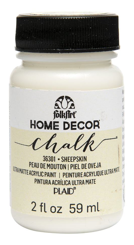FolkArt 36301 Home Decor Chalk Furniture & Craft Paint in Assorted Colors, 2 ounce, Sheepskin