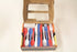 Nicole Home Collection Plastic Combo Cutlery Set, Full Size, Red/White/Blue
