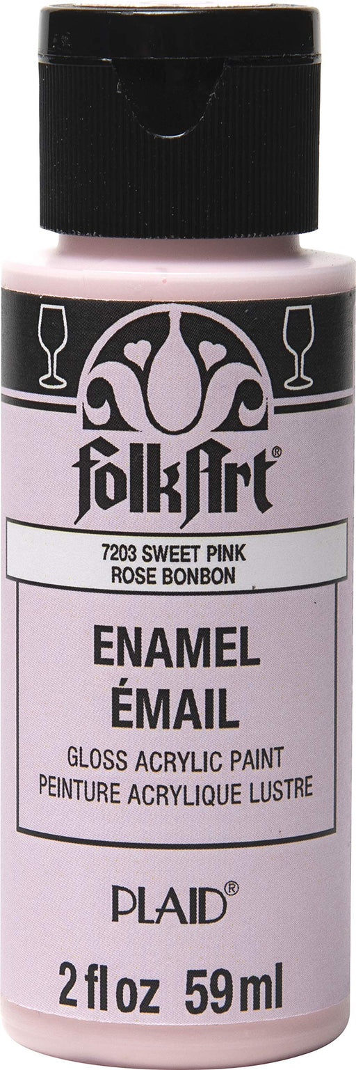 FolkArt Acrylic Enamel Craft Paint, 2 oz, Sweet Pink