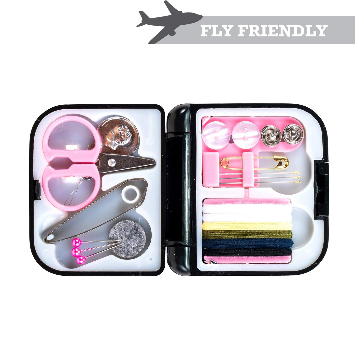 SINGER 02051 Mini Travel Sew Kit in Compact Folding Storage Case, ,